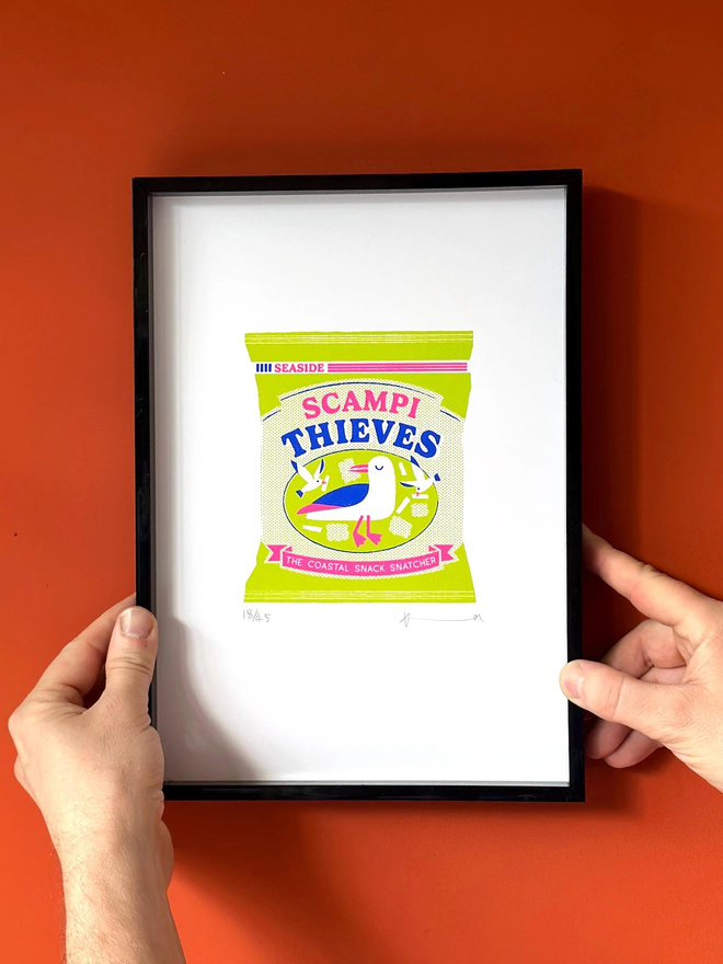 'Scampi Thieves' Limited Edition Hand-Pulled Screen Print
