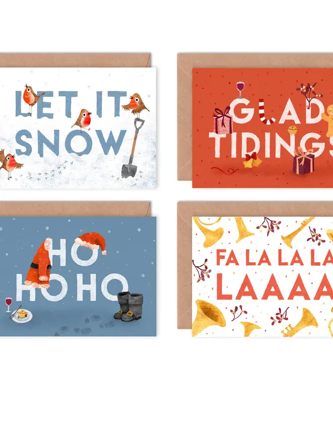 christmas quotes card pack