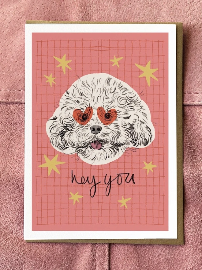 'Hey You' Puppy Card