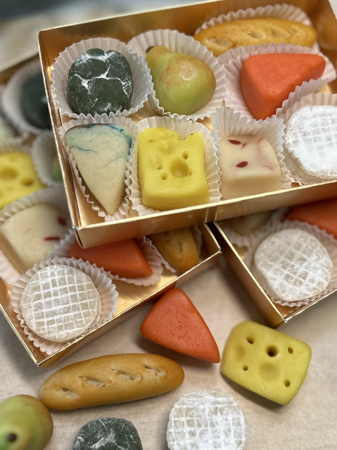 Marzipan Christmas Cheese Board