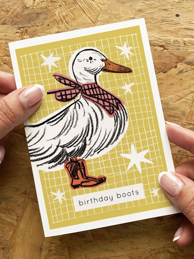 'Birthday Boots' Card