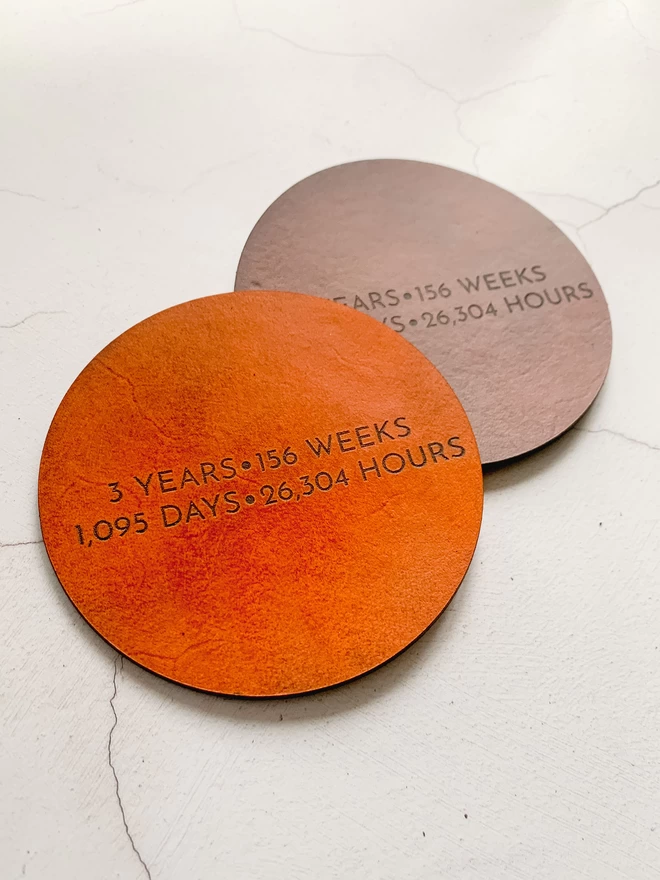 tan and brown coasters