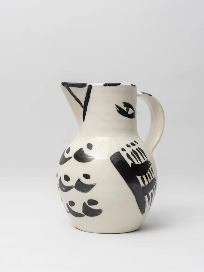 birdie painted jug