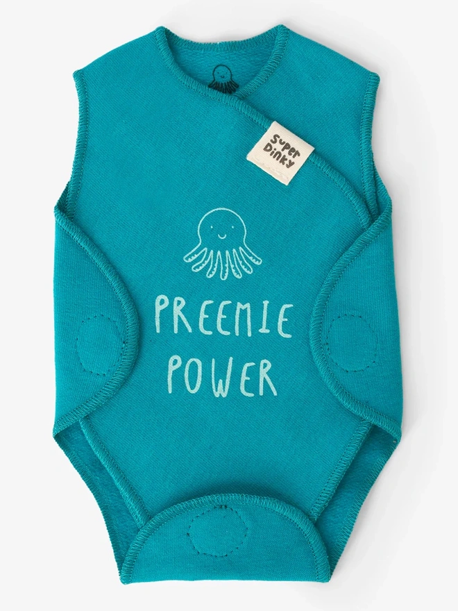 Teal Neonatal Intensive Care Unit Baby Vest