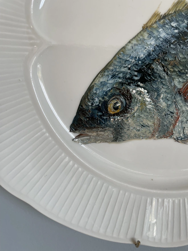 detail of tuna painting