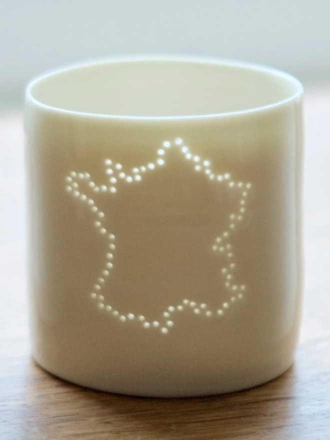 france border mini porcelain tealight holder