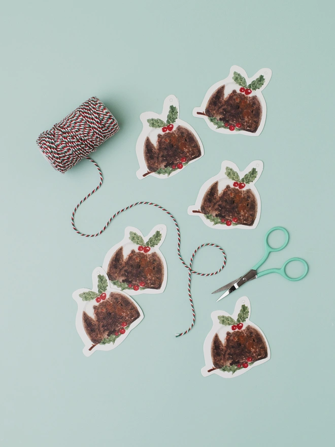 Christmas Pudding Gift Tags 