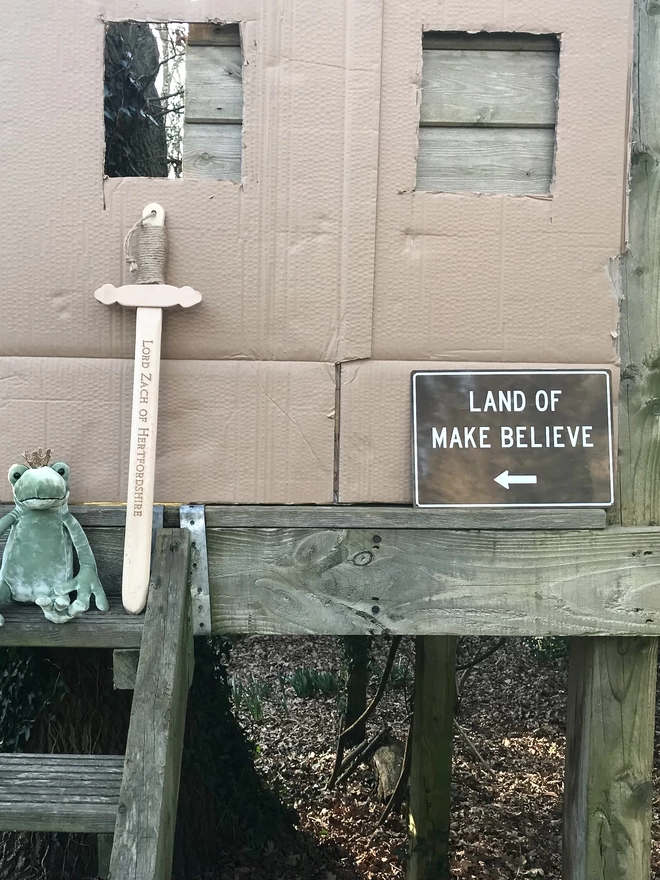 Land of Make Believe Adventure Sword Sign Mims & Family