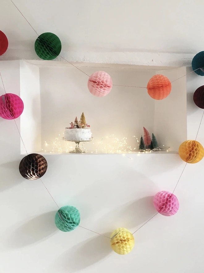 Paper Ball Garland Decoration