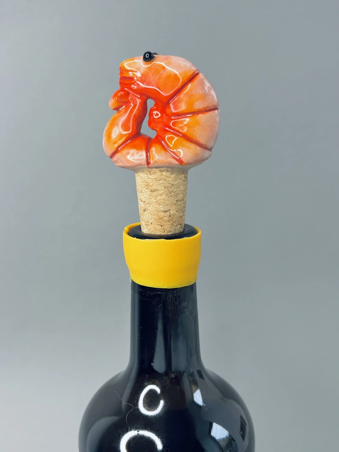 Prawn Bottle Stopper