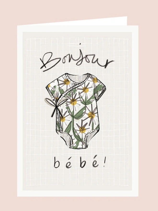 'Bonjour Bebe' Card