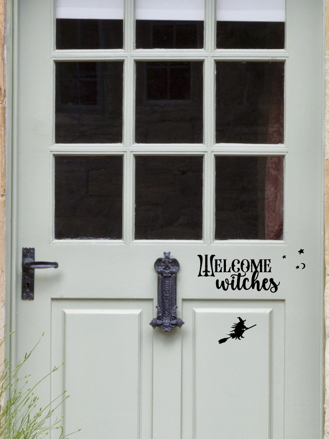 welcome withes door sticker