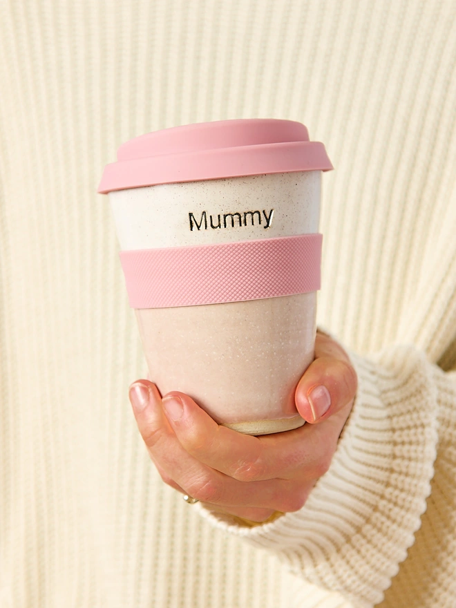 tall mummy personalised ceramic travel mug