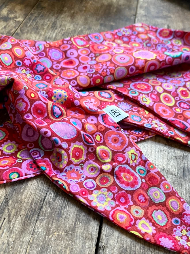 Raspberry Ripple Rock Candy Dog Bandana