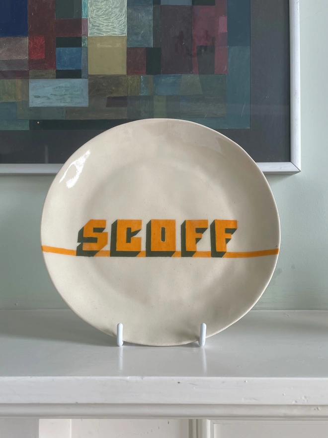 Scoff Stoneware Plate