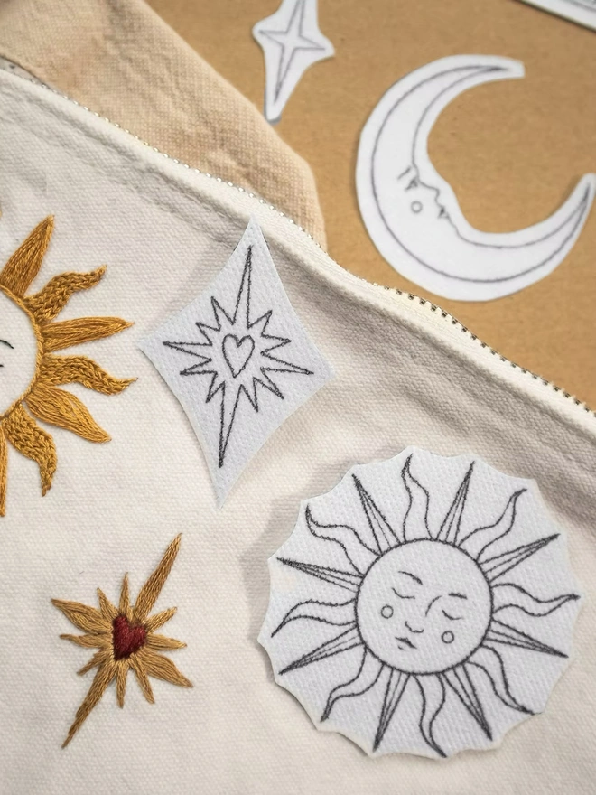 Lunar Magic Stick & Stitch Soluble Embroidery Transfer Set