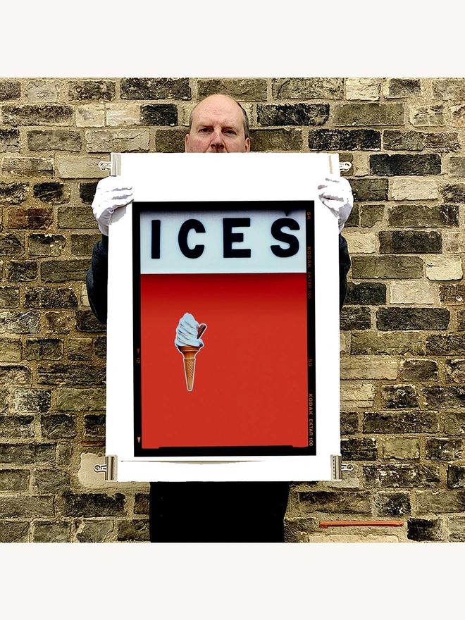 Ices Red Richard Heeps colour typography photography print