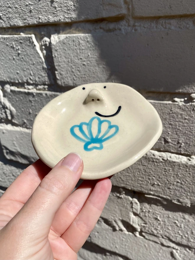 shell trinket tray