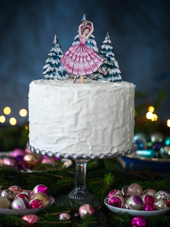 Sugarplum fairy cake topper