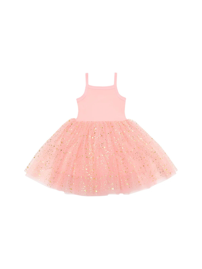 pink kids' sparkle dress