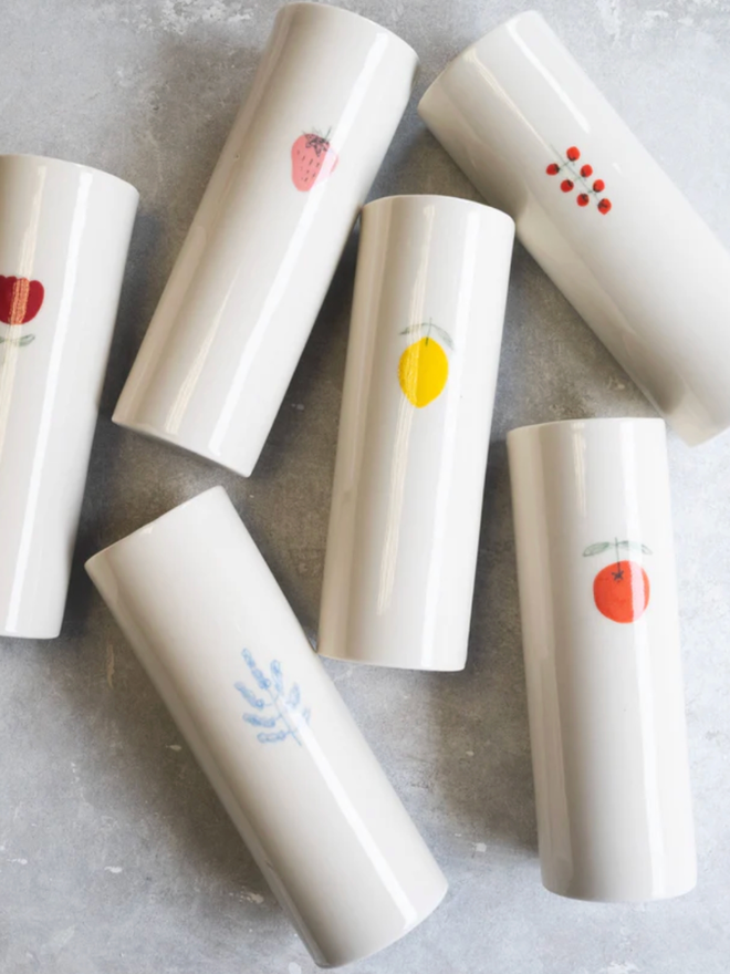 Symbol Vase. A selection of the different types of design available.