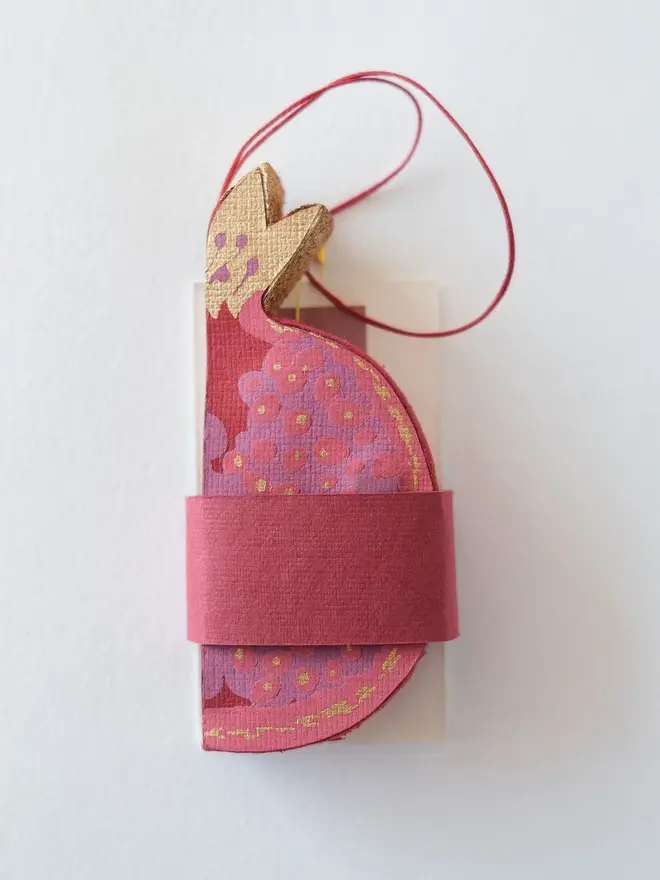 Pomegranate Honeycomb Ornament (Set Of 6)