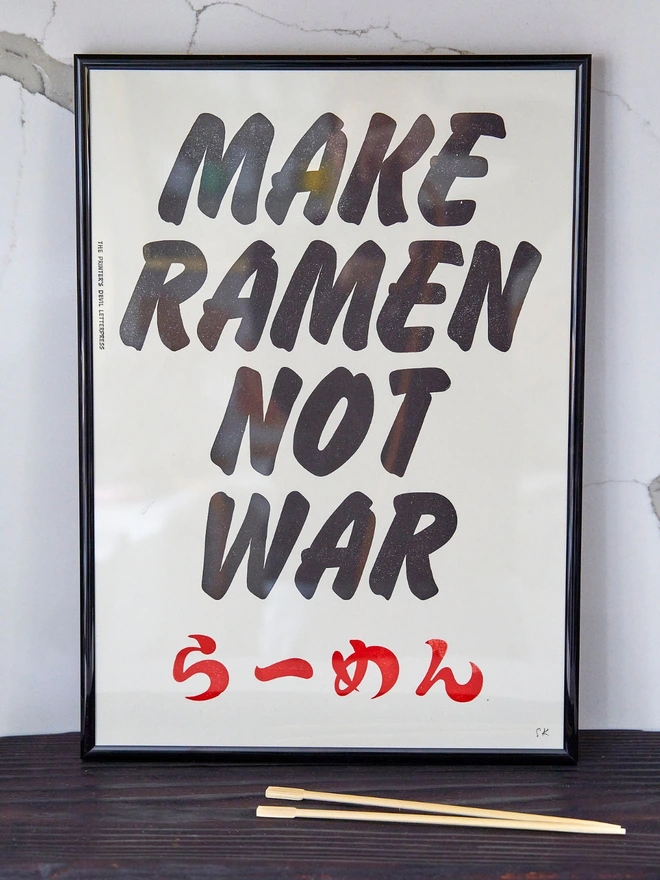 make ramen not war print