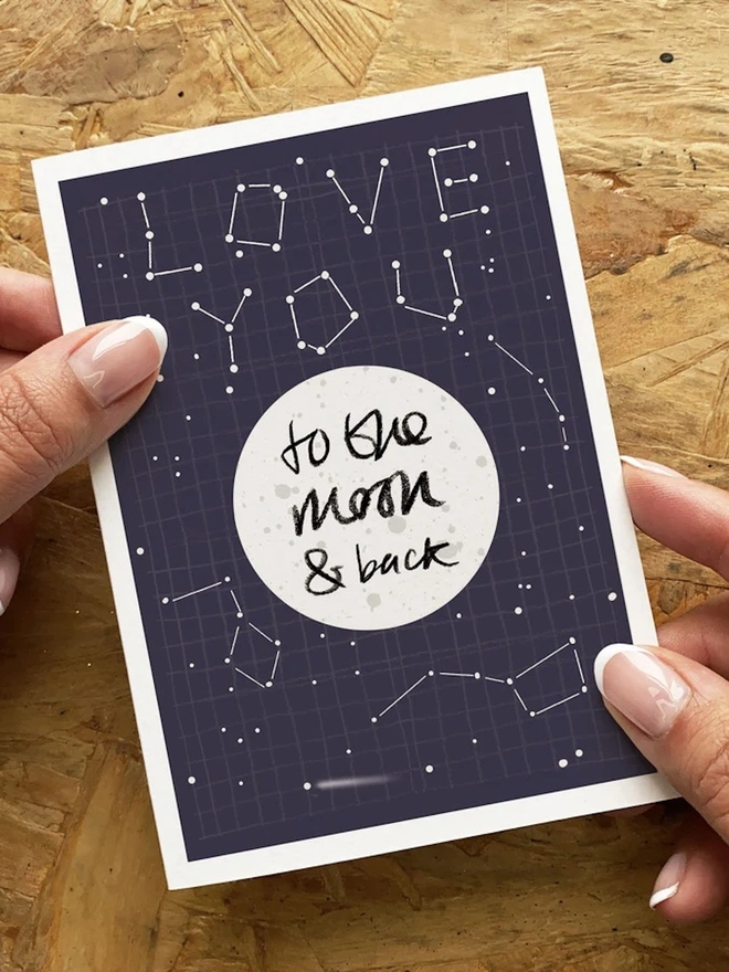 'Love You To The Moon & Back' Card