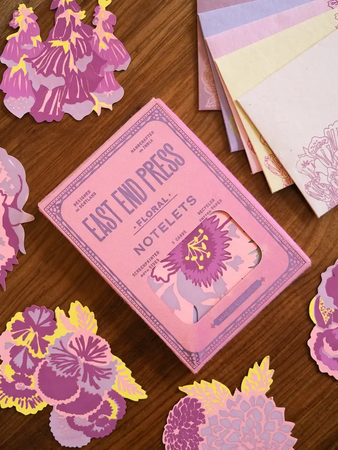 Floral Notecards (Pack Of 5)