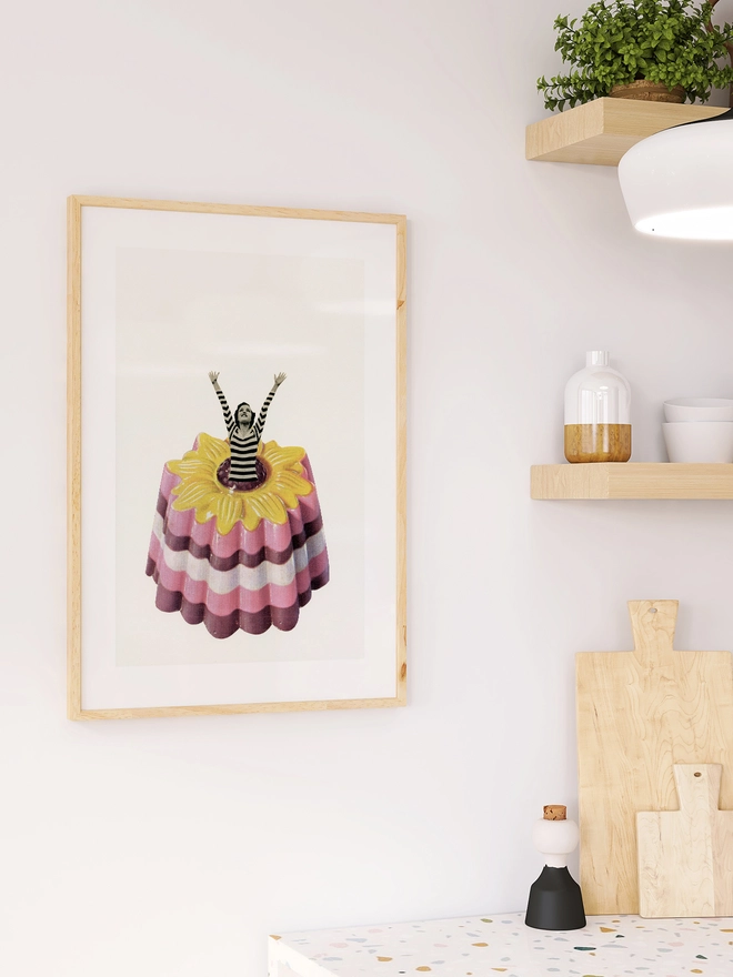 Blancmange Surprise Food Print