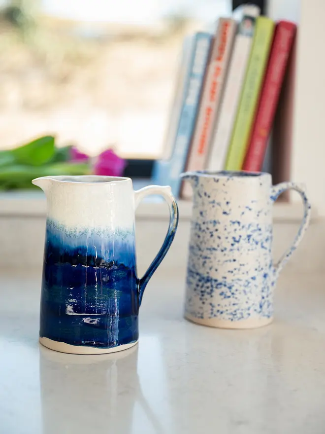 ceramic jug, jenny hopps pottery