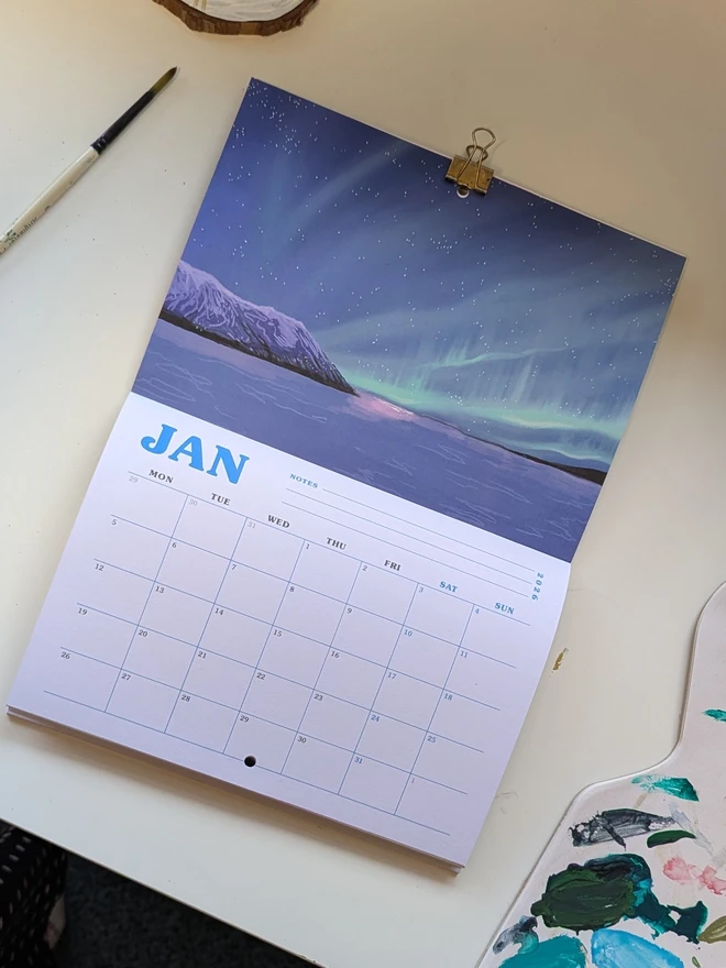 northern lights booklet calendar