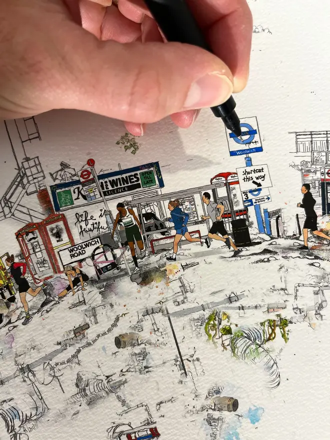 Personalised London Marathon Print