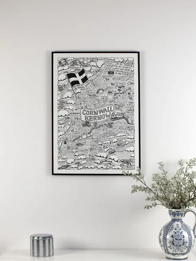 Cornwall Poster Wall Art Print A2