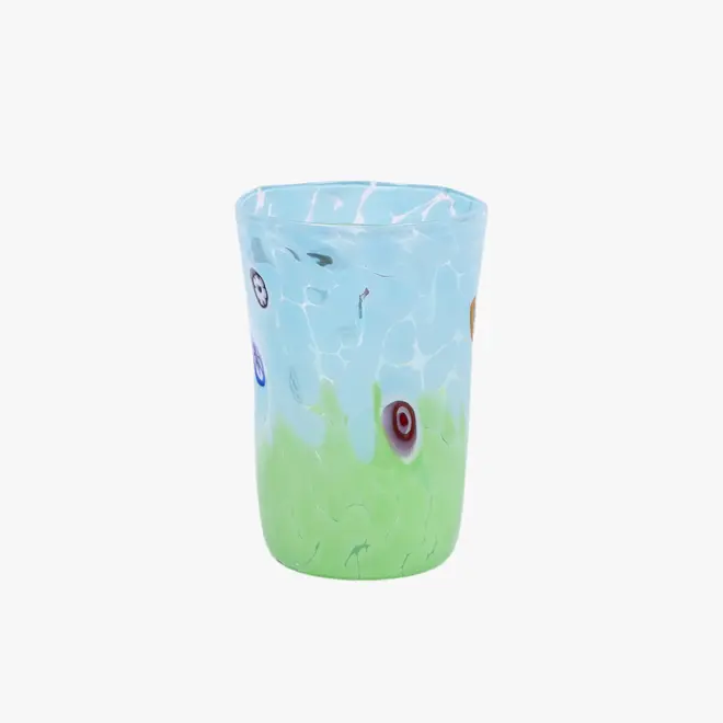 green and blue two tone tumbler