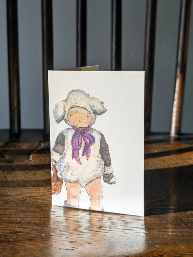 little lamb easter card