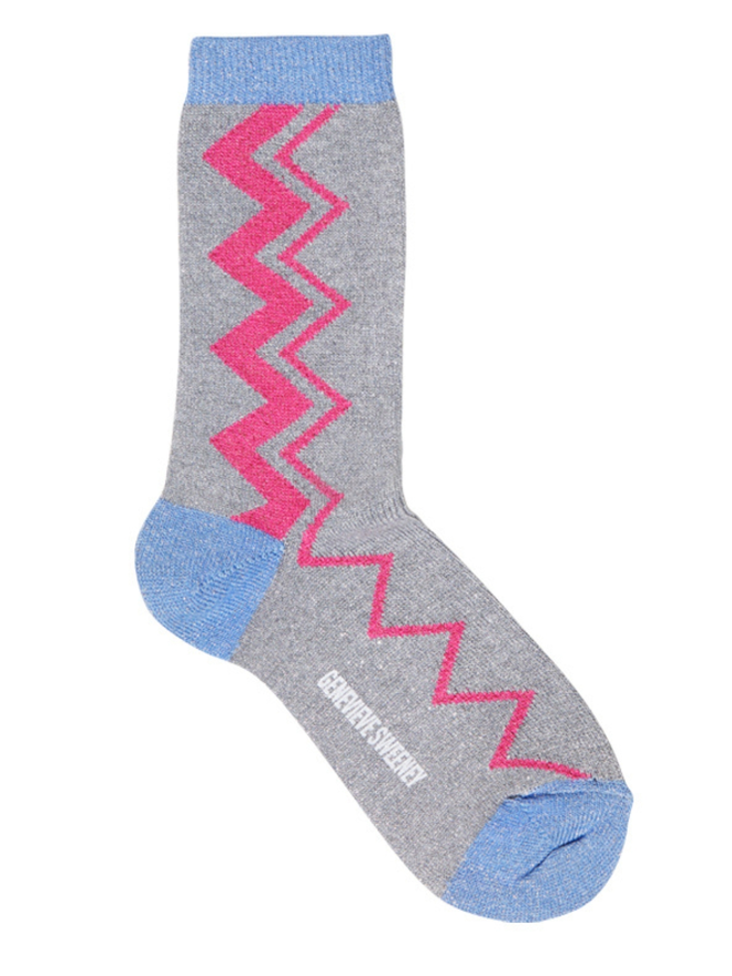 Geometric sparkly socks