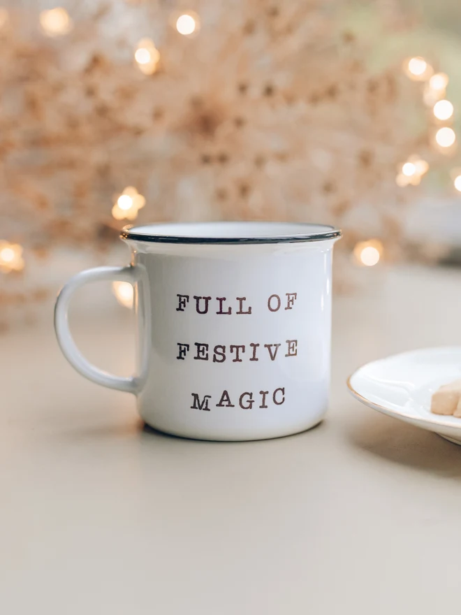 Ceramic Christmas Mug 'full of festive magic'