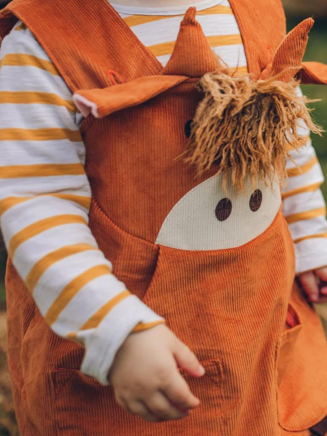 kids' highland cow dress