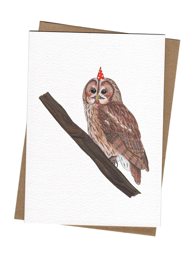 tawny owl card