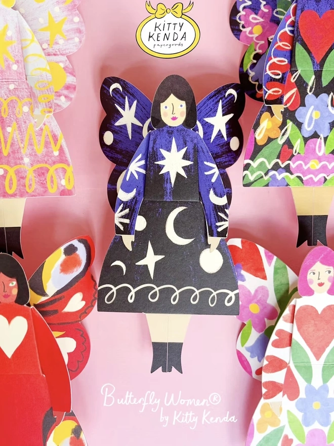 Butterfly Woman 3D Pop Out Card