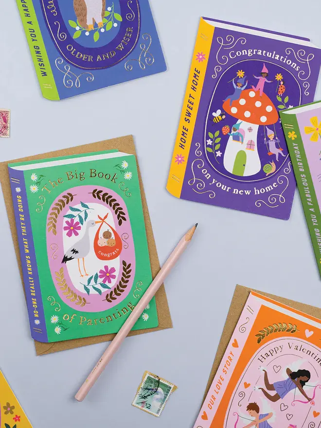 'The Big Book Of Parenting' Fairytale New Parents Card