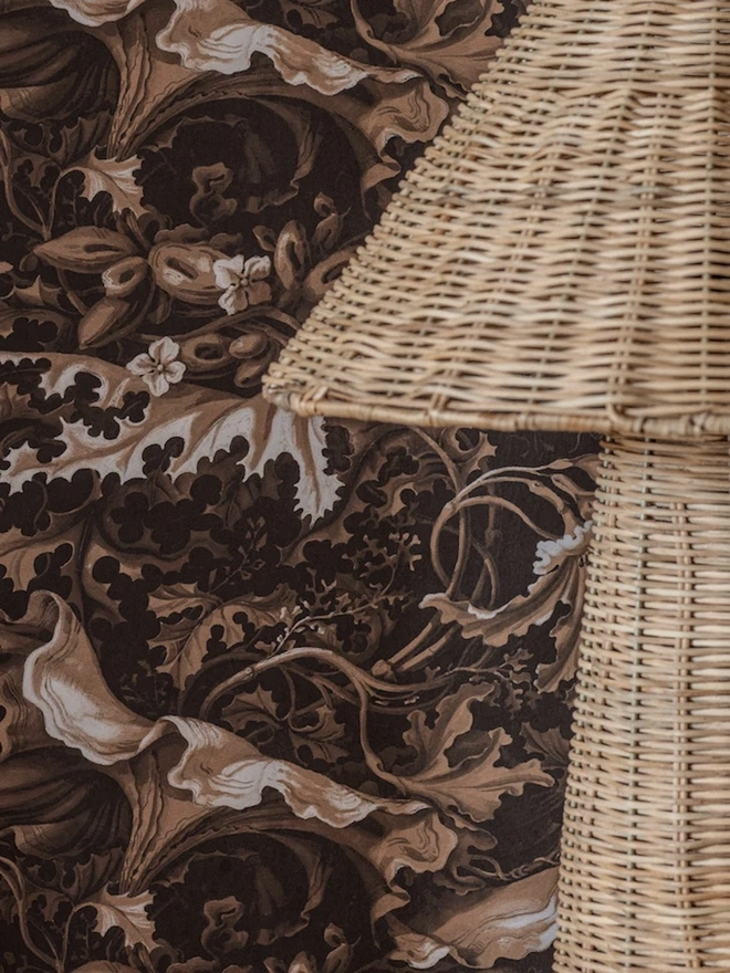 Labyrinth In Oak Wallpaper