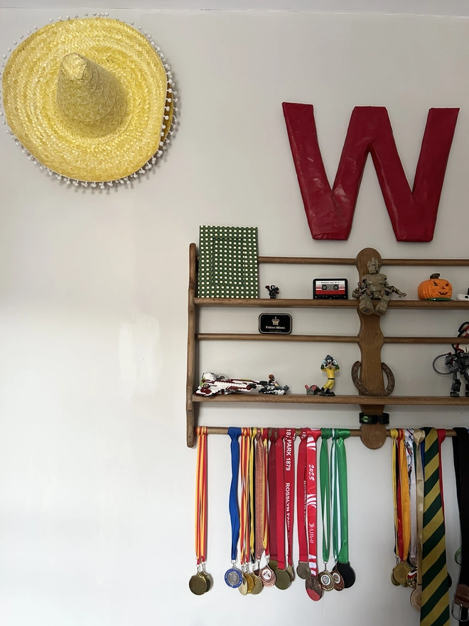 Green, blue and white gingham photo frame