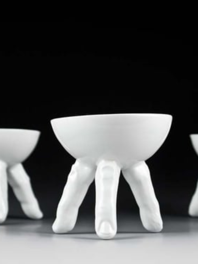 Fingers bowl. Halloween decor.