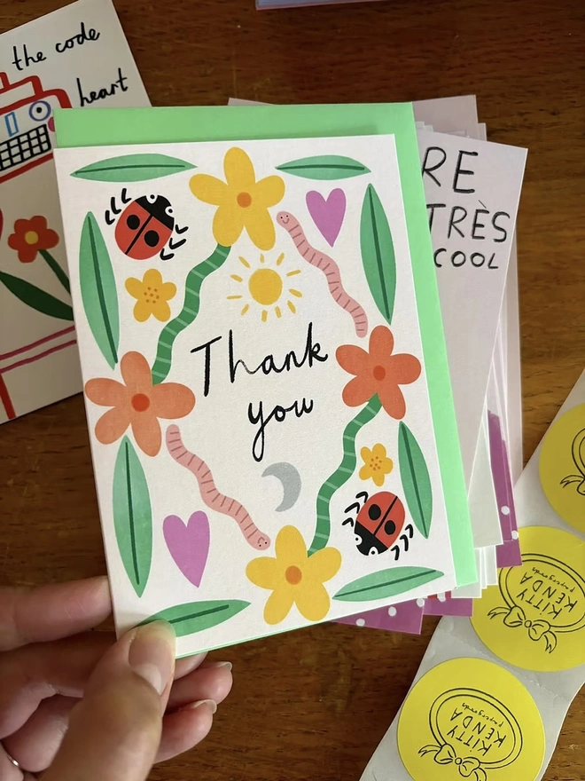 'Thank You' Garden Border Card