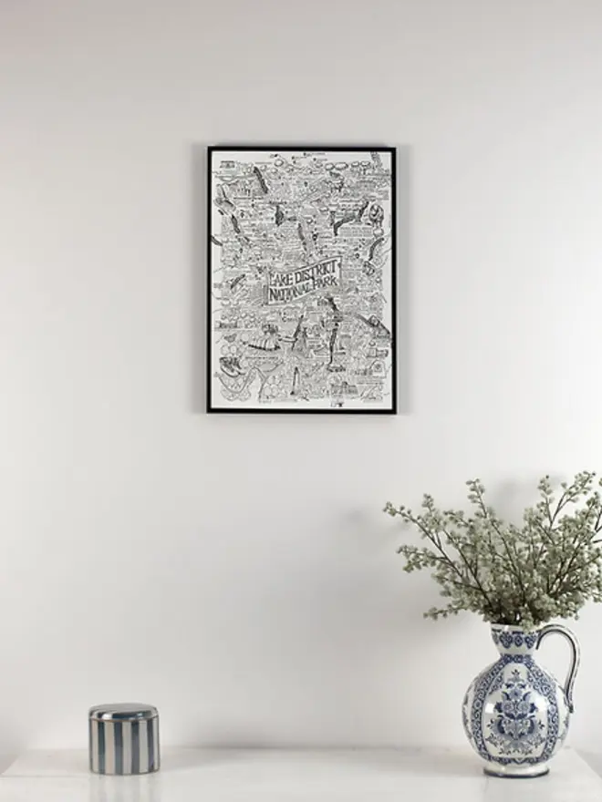 Lake District Poster Wall Art A3