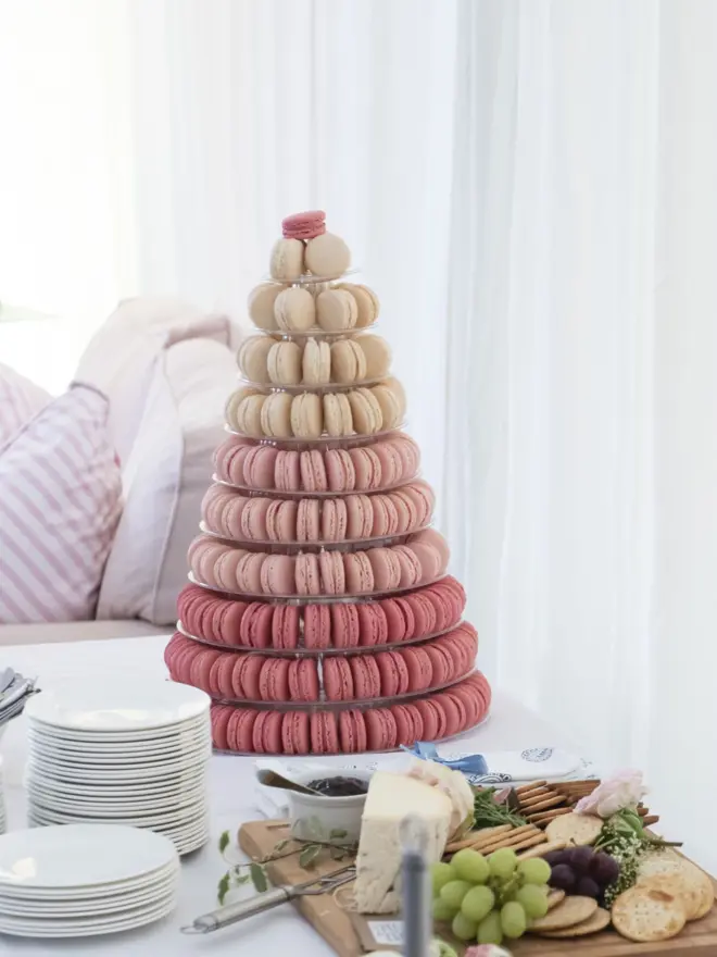 Pink Ombré Macaron Tower