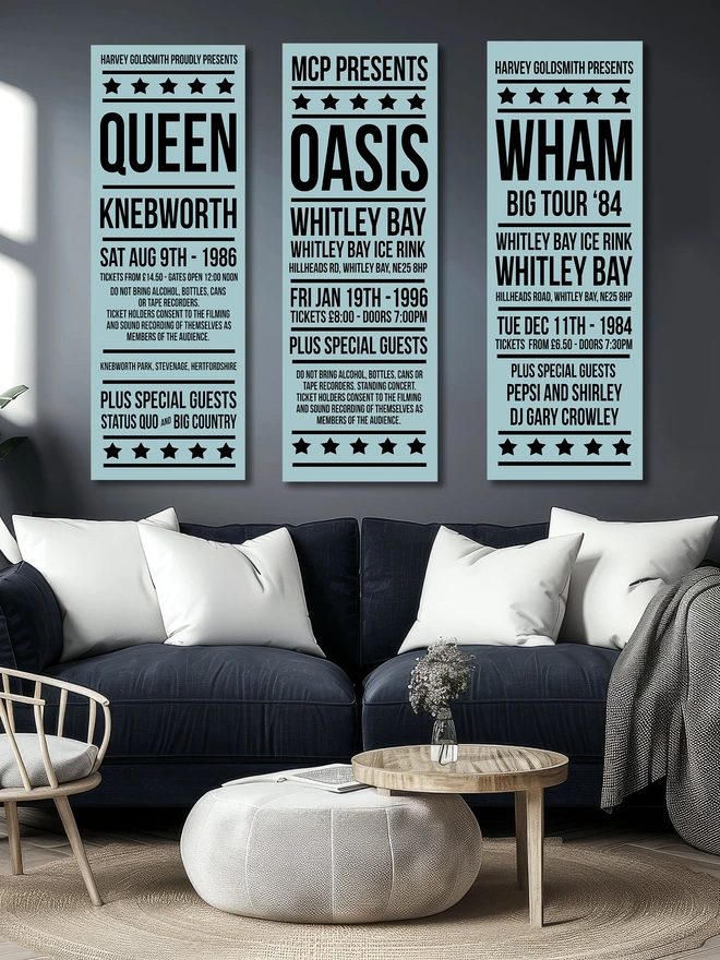 personalised concert sign