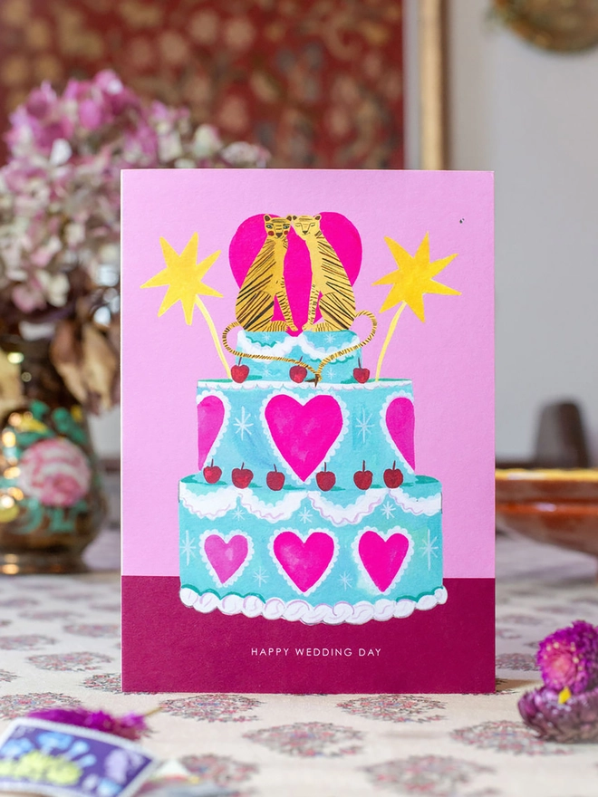 tiger wedding cake